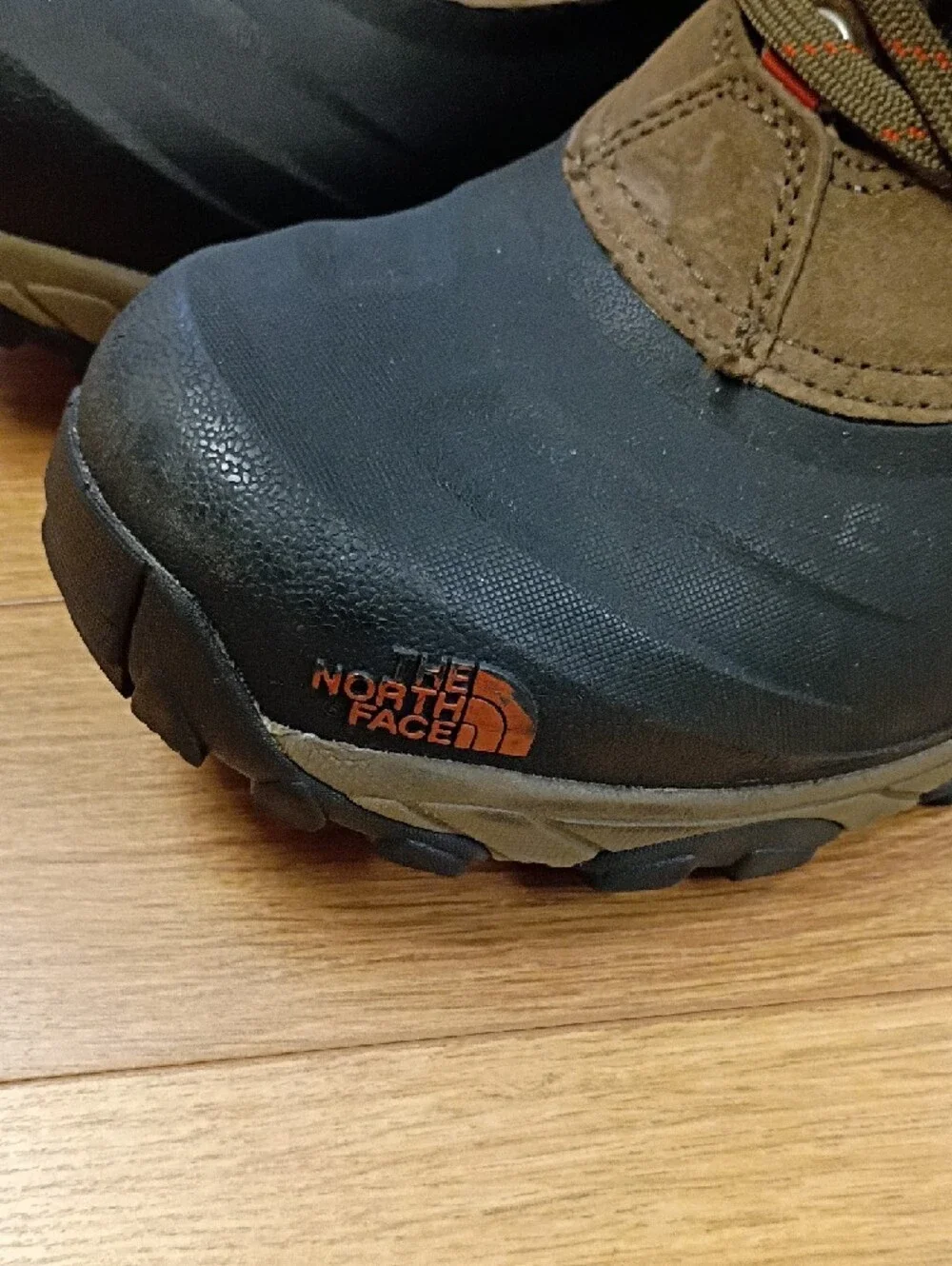 The North Face Olive Green Brown Waterproof Hiking Boots
